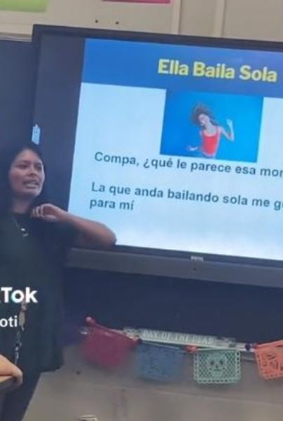 Video Maestra Se Vuelve Viral Por Enseñarle Español A Sus Alumnos Con Música De Peso Pluma 